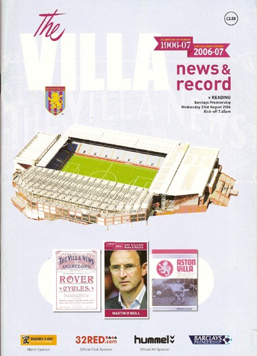 Aston Villa FC v Reading FC